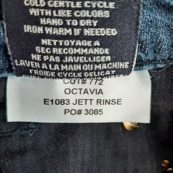 FIDELITY | Octavia Mid Rise Trousers Flare Leg Jeans Jett Rinse Sz 29 - Picture 11 of 12